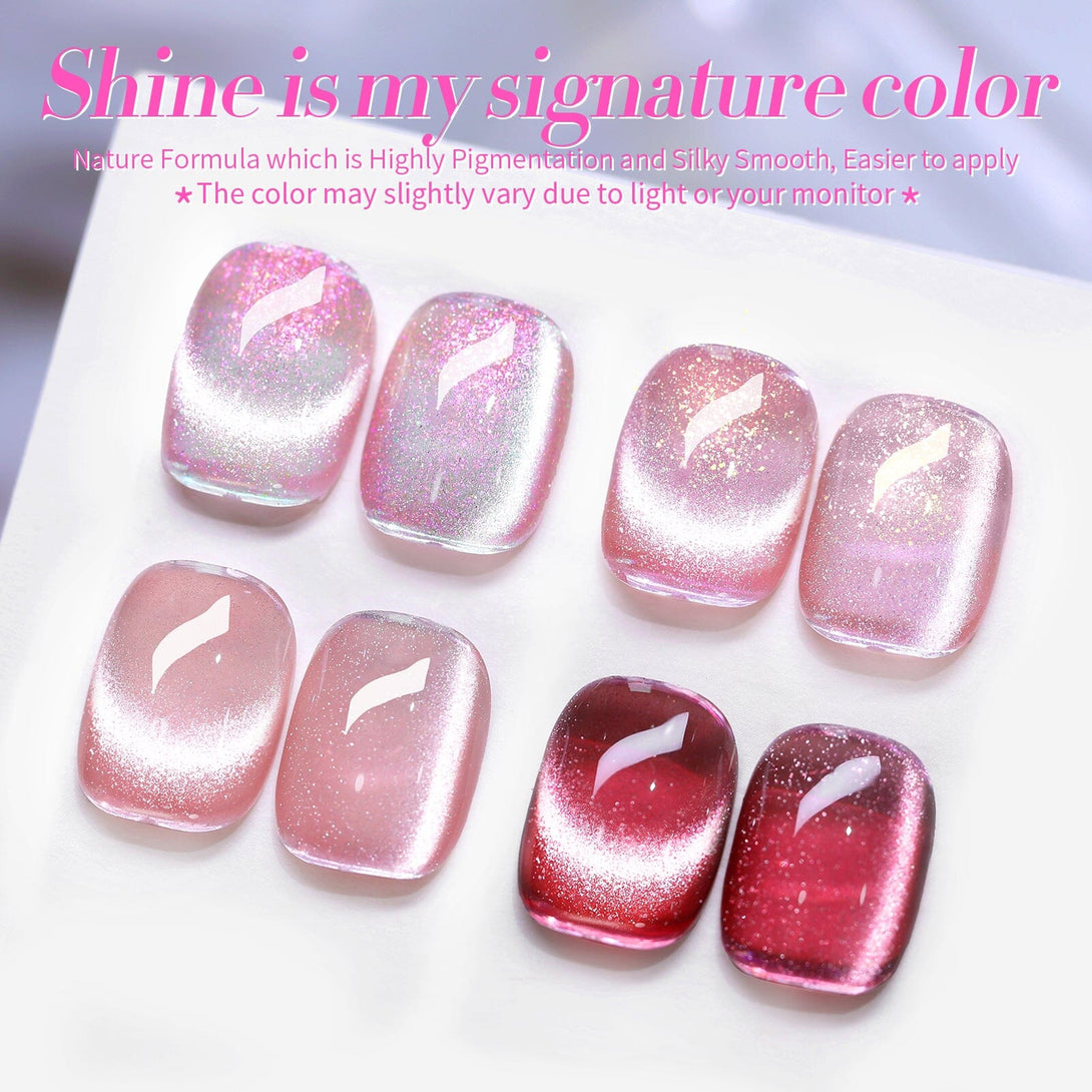 4 Colors Jelly Pink Auroras Cat Magnetic Gel 5ml Gel Nail Polish BORN PRETTY 