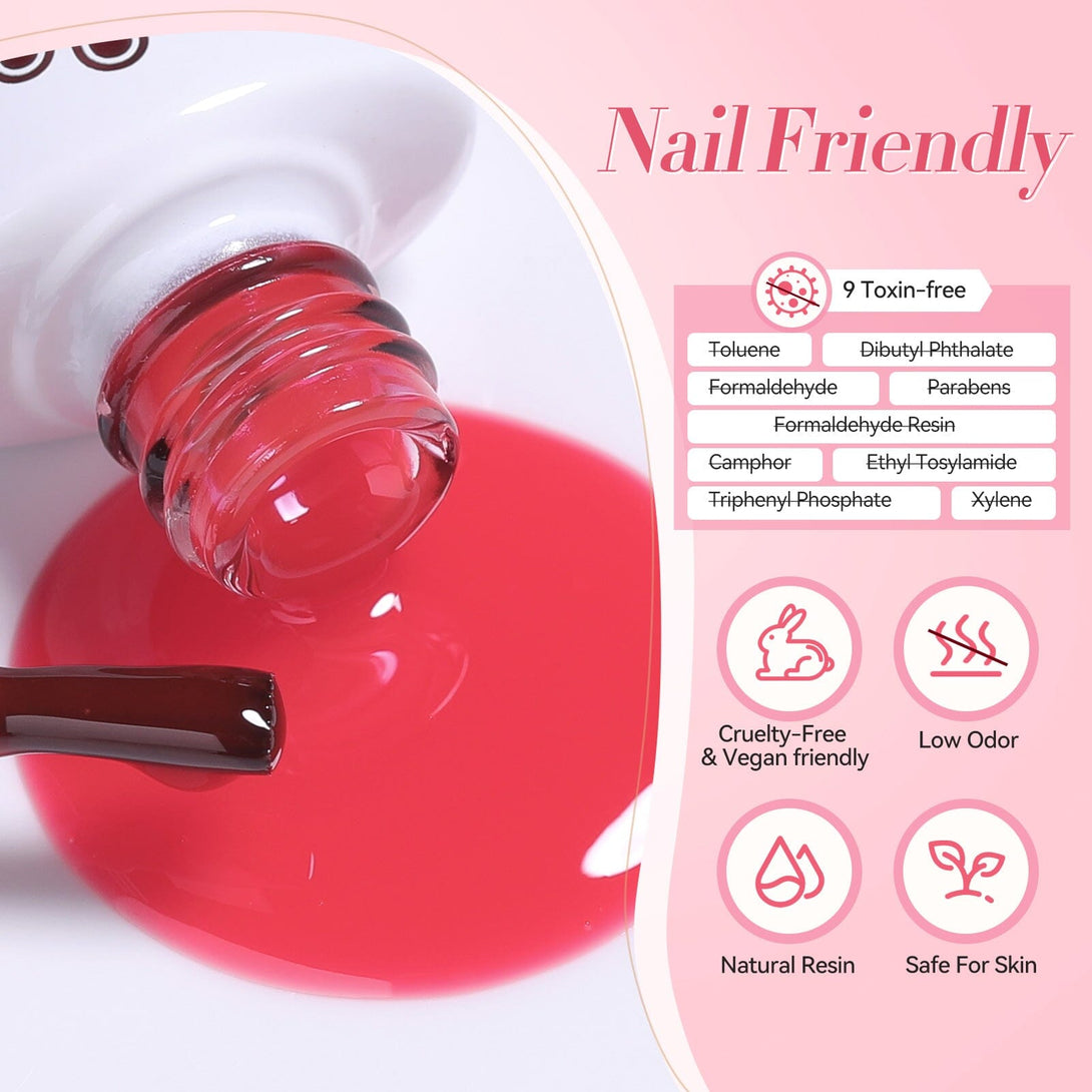 6 Colors Snow Coral Ice Jelly Gel 7ml Gel Nail Polish BORN PRETTY 