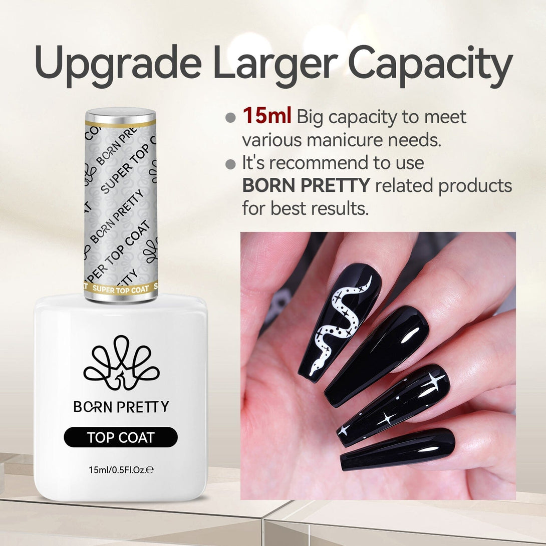 15ml Super Top Coat Gel Nail Polish BORN PRETTY 