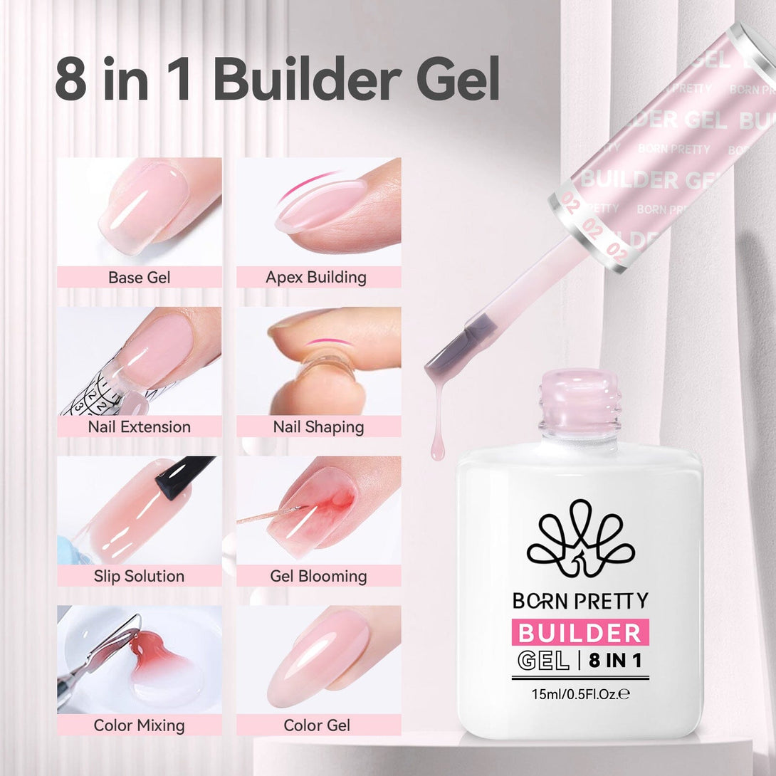 15ml 8 in 1 Builder Gel BG02 Gel Nail Polish BORN PRETTY 