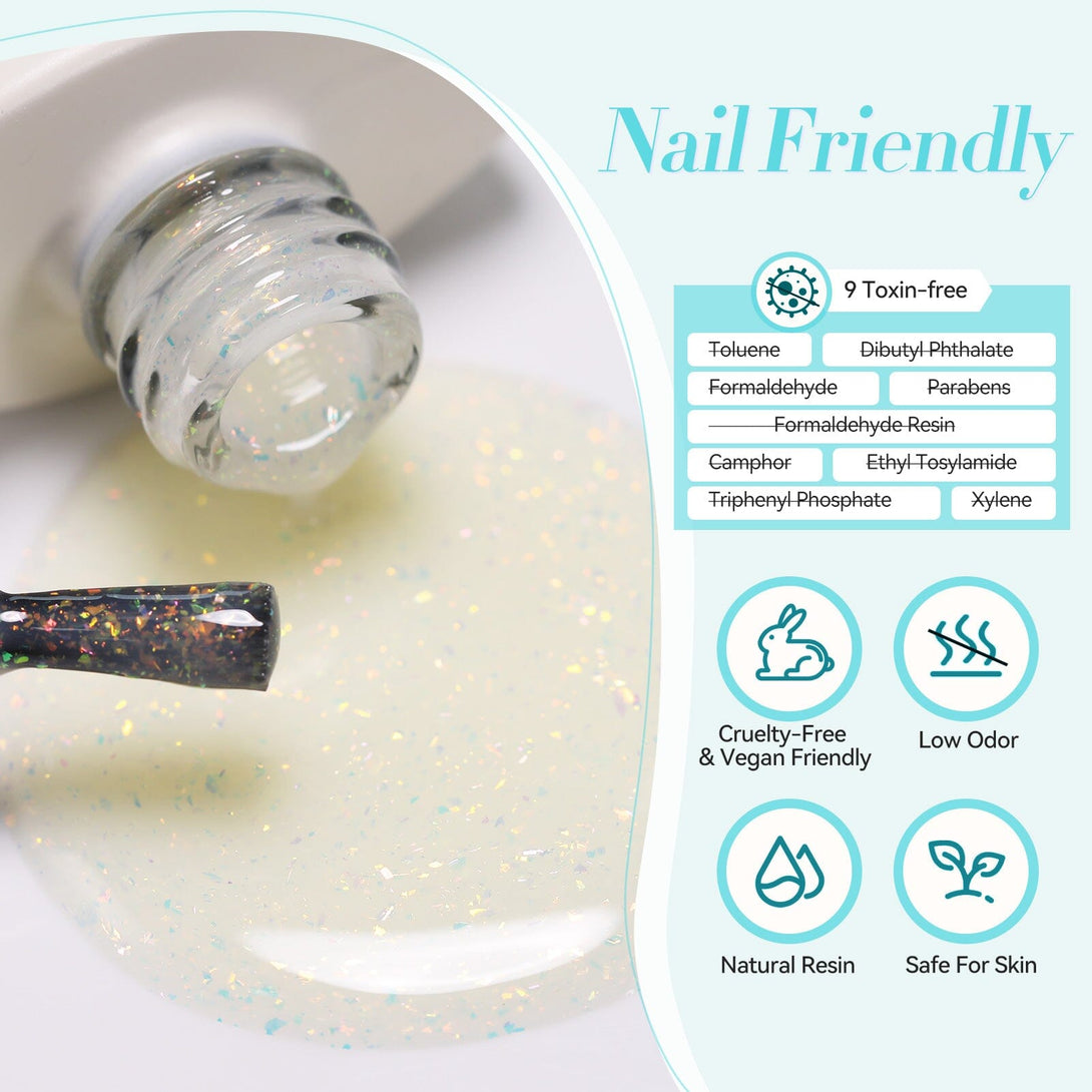 15ml Hema-Free Glitter Jelly Gel #14 Gel Nail Polish BORN PRETTY 