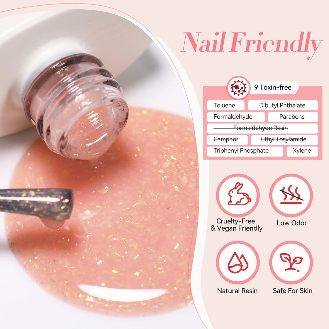 15ml Hema-Free Glitter Jelly Gel #15 Gel Nail Polish BORN PRETTY 