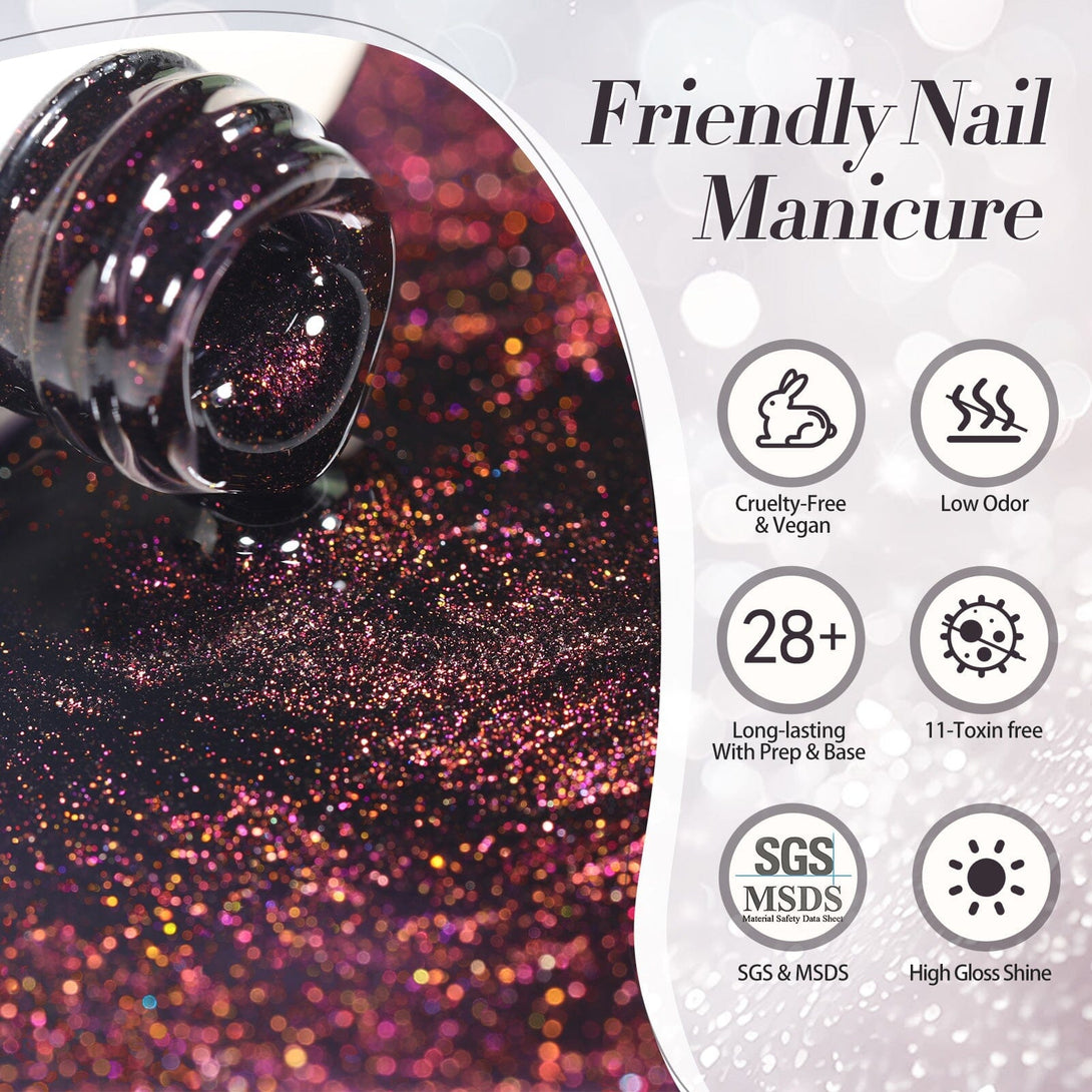 Hema-Free Glitter Jelly Gel #17 15ml Gel Nail Polish BORN PRETTY 