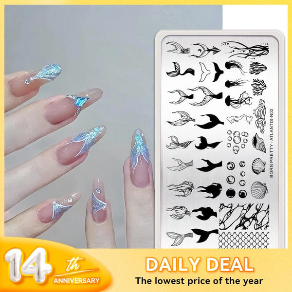 [Daily Deal] Nail Stamping Plate ATLANTIS-N02 Stamping Nail BORN PRETTY 