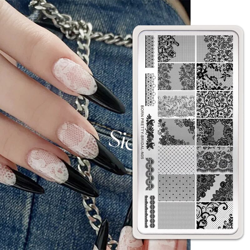 Nail Art Stamping Plates Stamping Nail BORN PRETTY BRIDAL-N05 