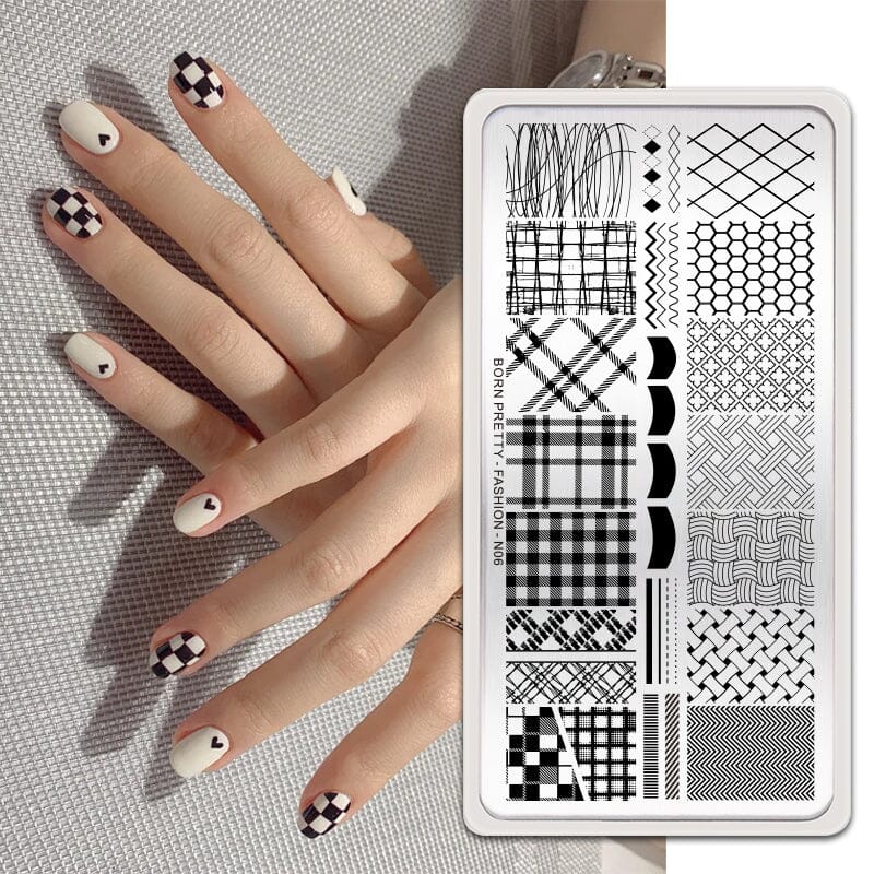 Nail Art Stamping Plates Stamping Nail BORN PRETTY FASHION-N06 