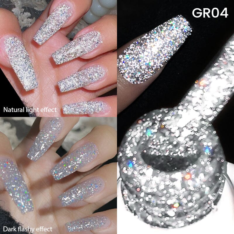 Glitter Reflective Gel Polish GR04 10ml Gel Nail Polish BORN PRETTY 