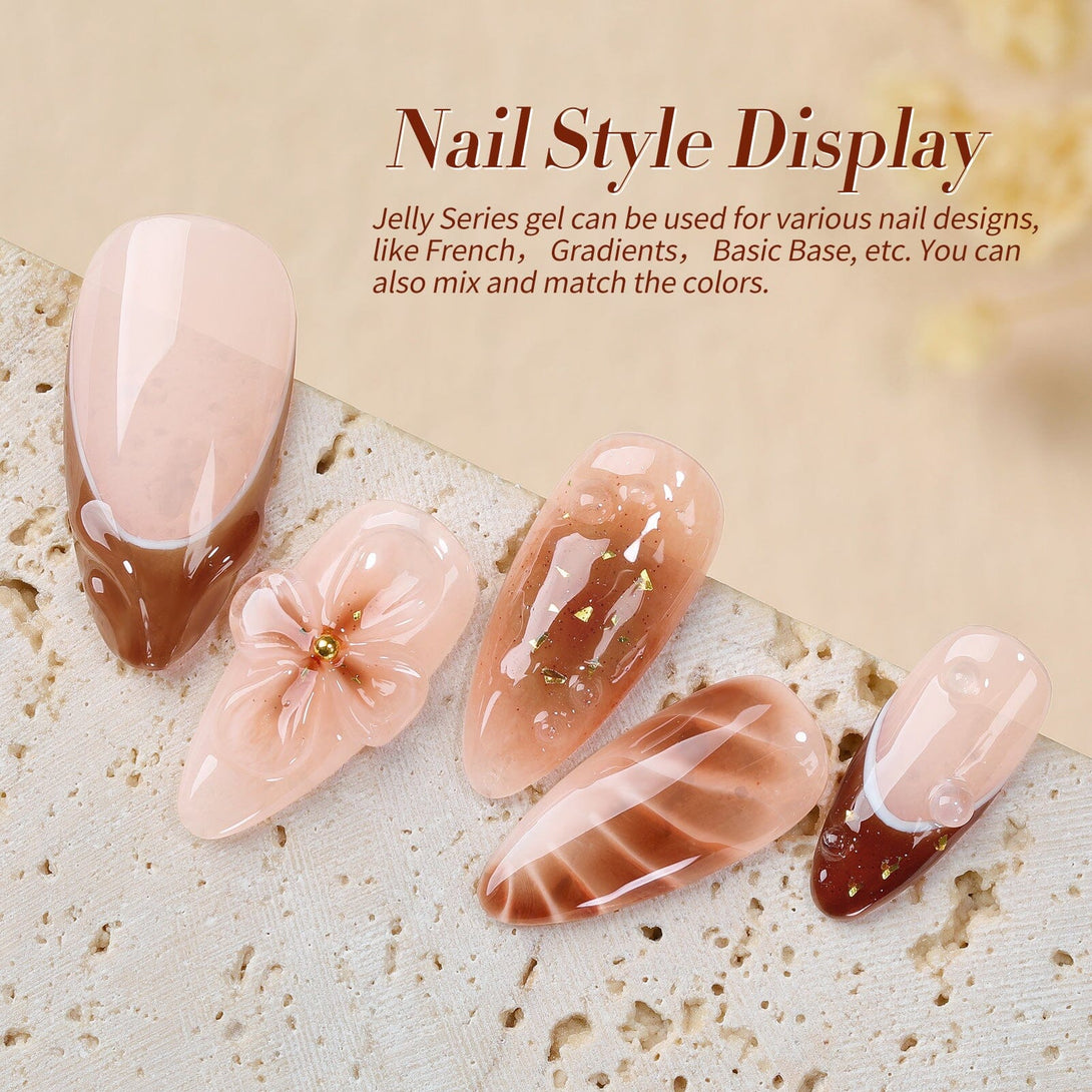 6 Colors Cozy Hearth Milky Jelly Gel 7ml Gel Nail Polish BORN PRETTY 