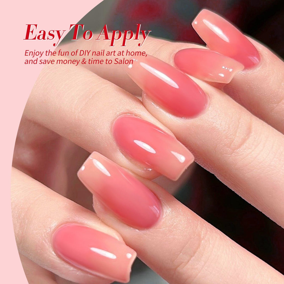 4 Colors Rosy Aura Milky Jelly Gel 7ml Gel Nail Polish BORN PRETTY 