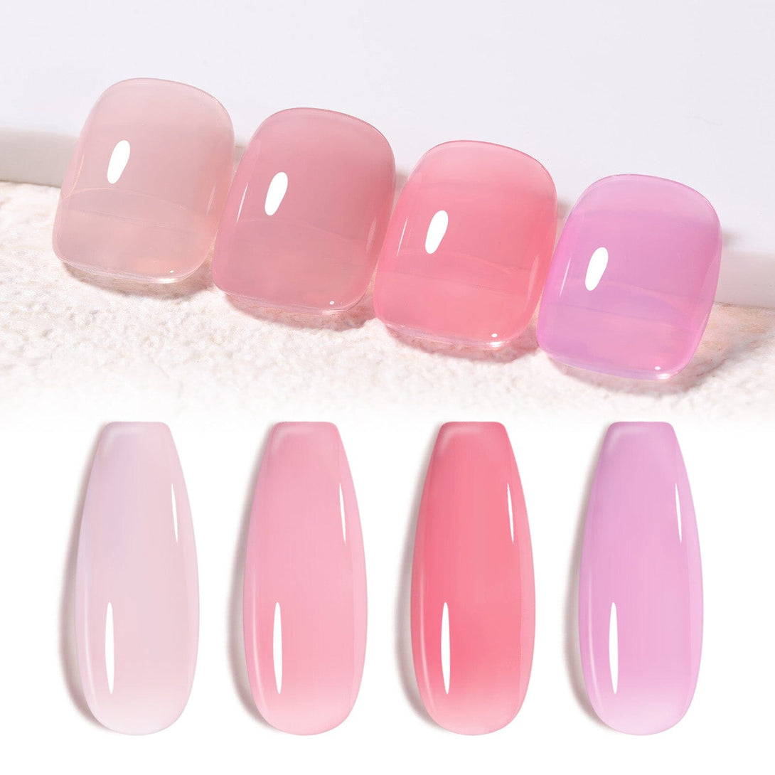 4 Colors Muted Bloom Milky Jelly Gel 7ml Gel Nail Polish BORN PRETTY 