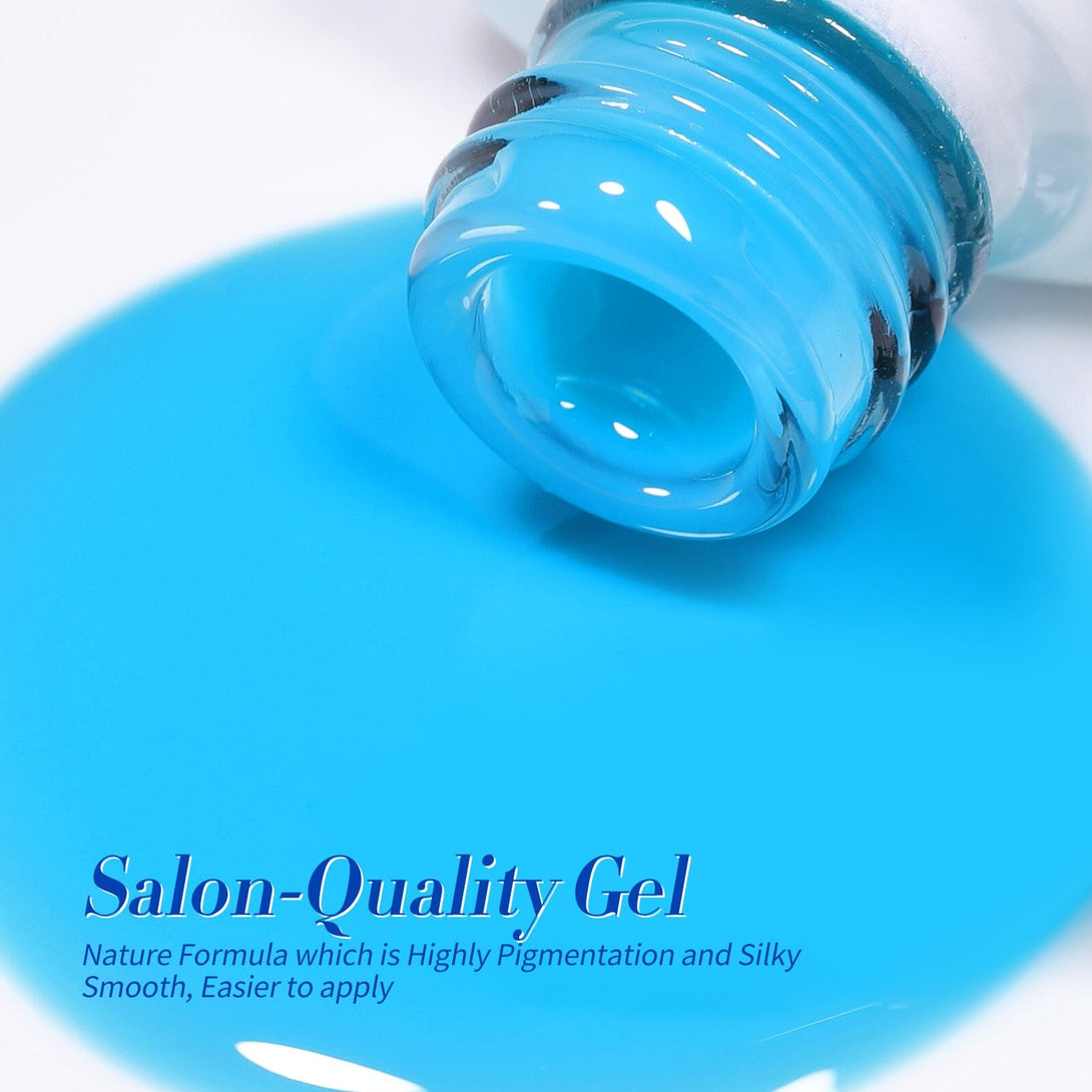 4 Colors Ocean Blue Milky Jelly Gel 7ml Gel Nail Polish BORN PRETTY 