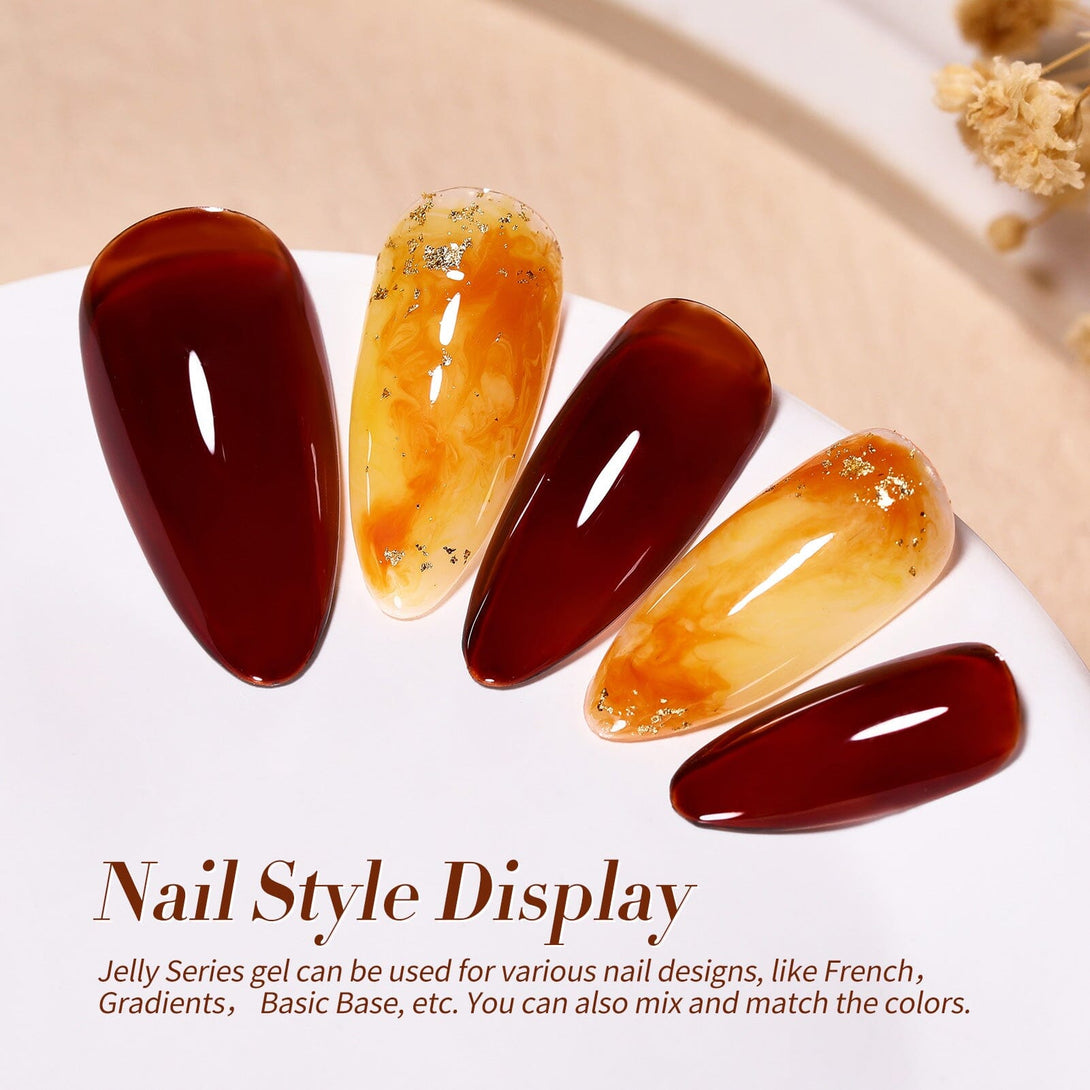 4 Colors Harvest Hues Milky Jelly Series Gel Set 7ml Gel Nail Polish BORN PRETTY 