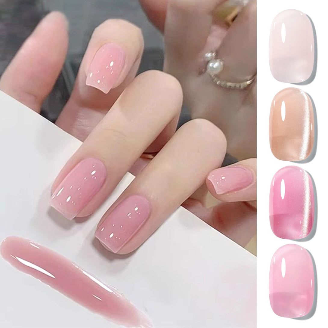 4 Colors Pink Whisper Jelly Gel 5ml Gel Nail Polish BORN PRETTY 