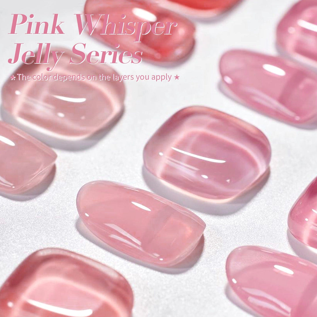 4 Colors Pink Whisper Jelly Gel 5ml Gel Nail Polish BORN PRETTY 