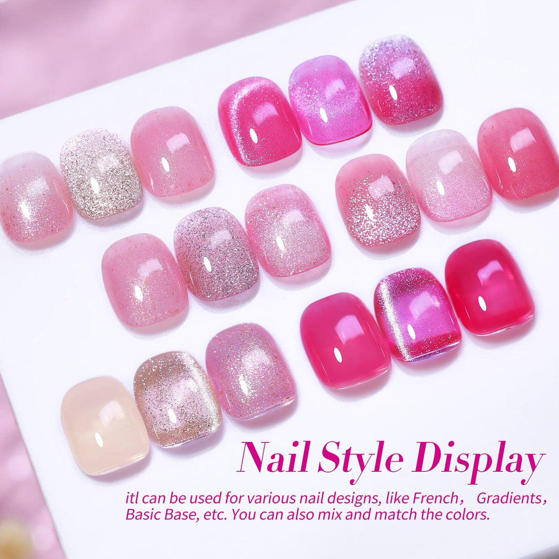 6 Colors Gel Polish Peach Bloom Mixed Set 7ml Gel Nail Polish BORN PRETTY 