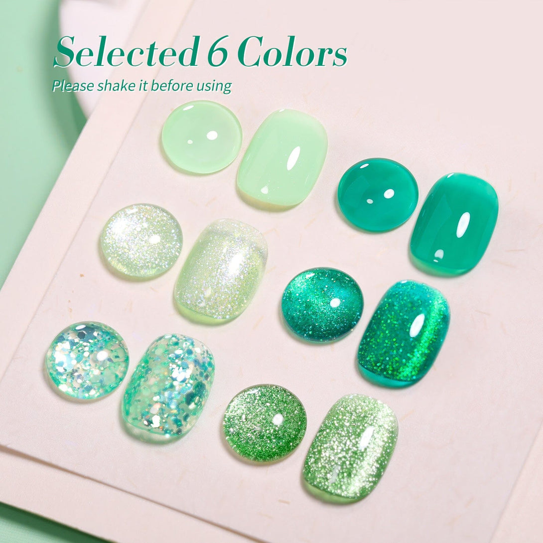 6 Colors Gel Polish Fireflies Forest Mixed Set 7ml Gel Nail Polish BORN PRETTY 