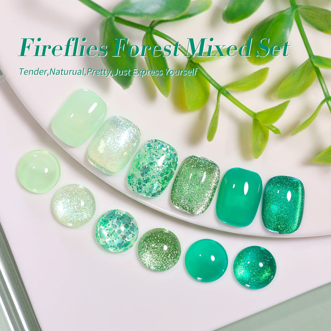 6 Colors Gel Polish Fireflies Forest Mixed Set 7ml Gel Nail Polish BORN PRETTY 