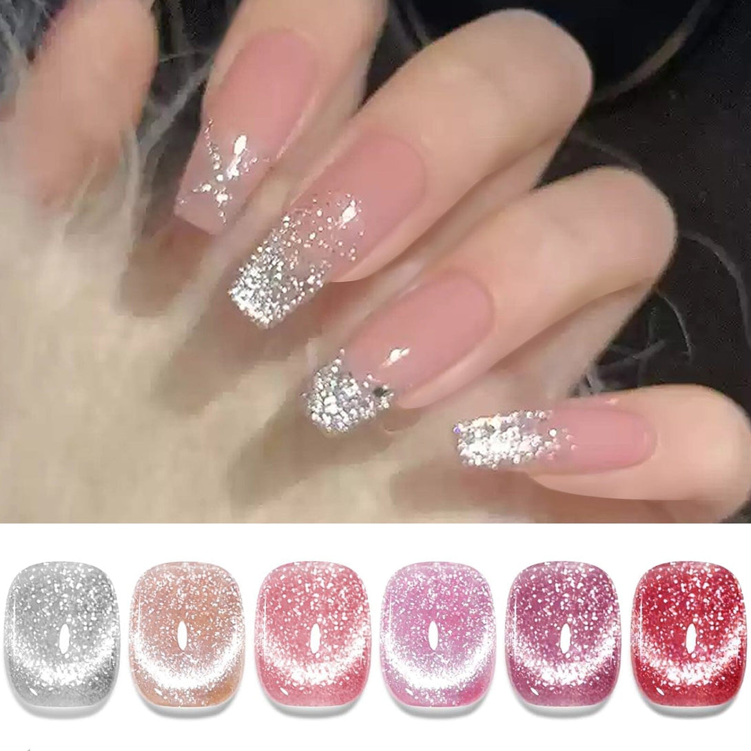 6 Colors Platinum Cat Magnetic Gel Polish Set 7ml Gel Nail Polish BORN PRETTY 