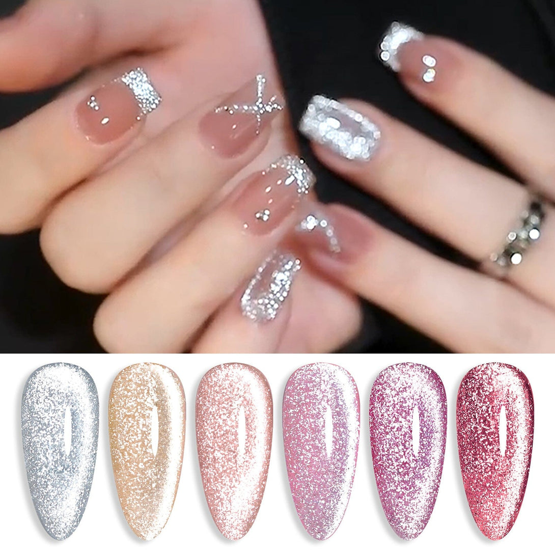 6 Colors Platinum Cat Magnetic Gel Polish Set 7ml Gel Nail Polish BORN PRETTY 