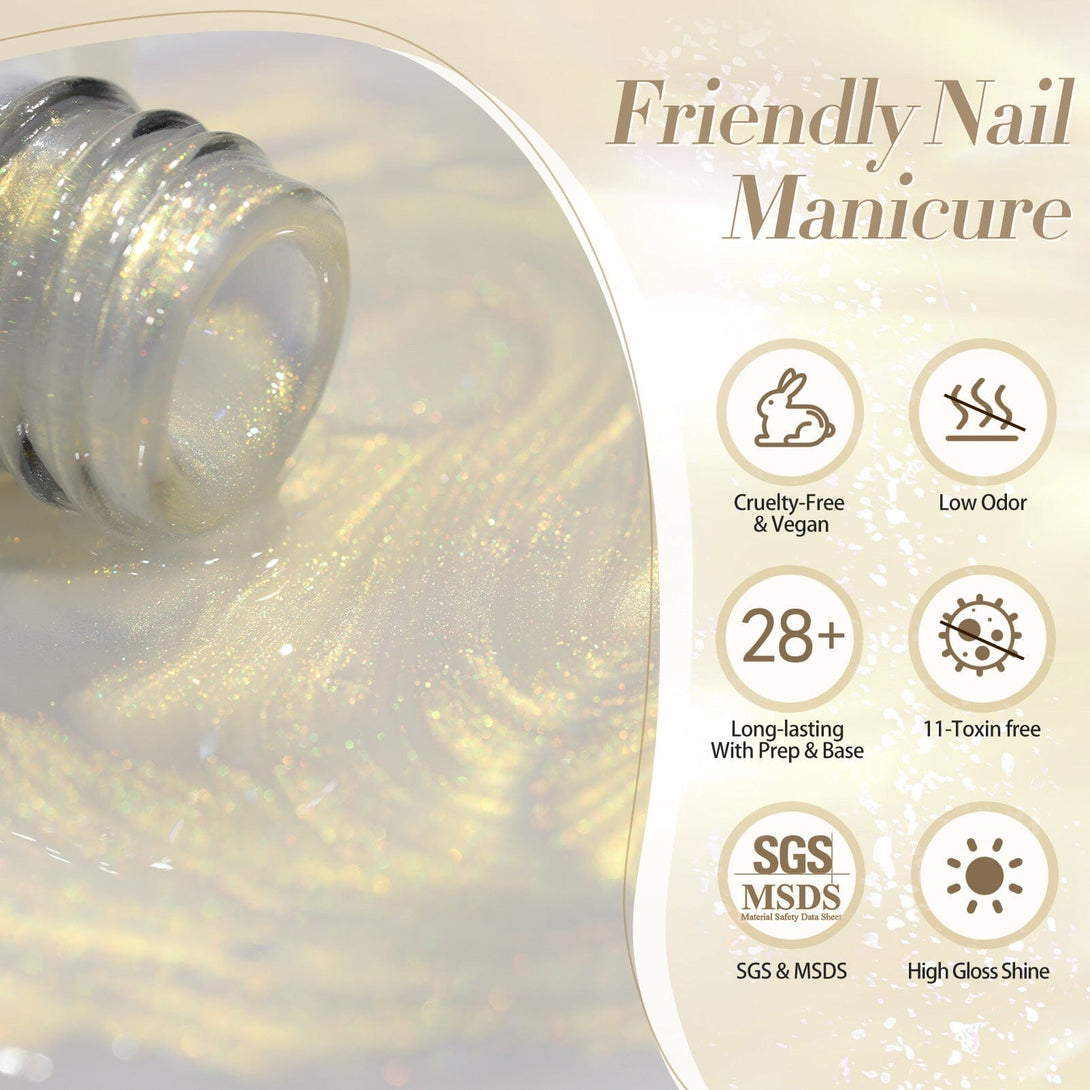 6 Colors Pearl Thread Swirl Gel Polish 7ml Gel Nail Polish BORN PRETTY 