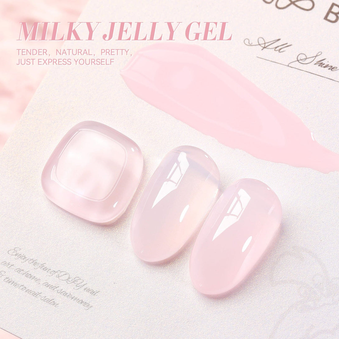 15ml Hema-Free Milky Jelly Gel #17 Gel Nail Polish BORN PRETTY 