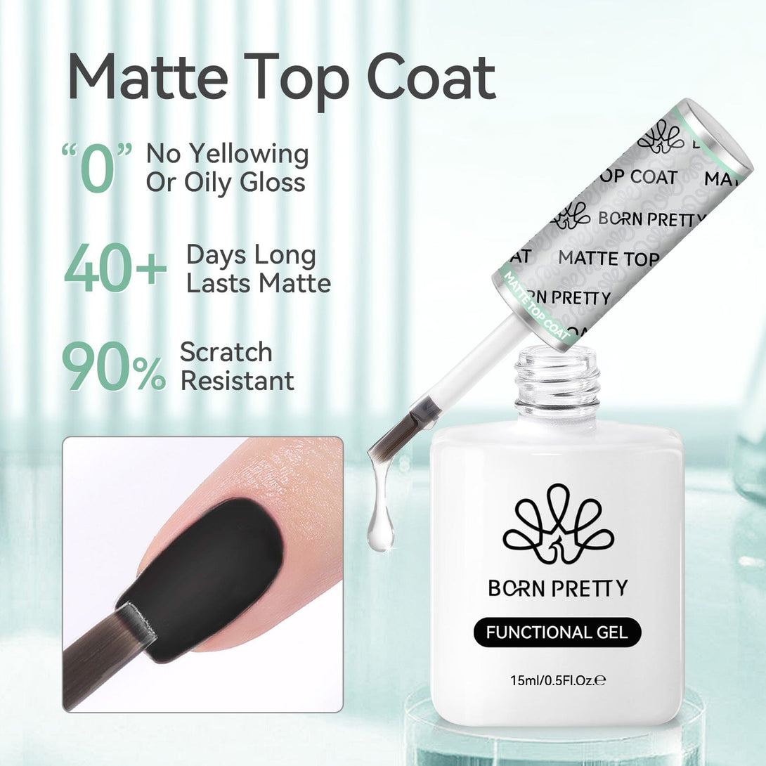 15ml Matte Top Coat Gel Nail Polish BORN PRETTY 