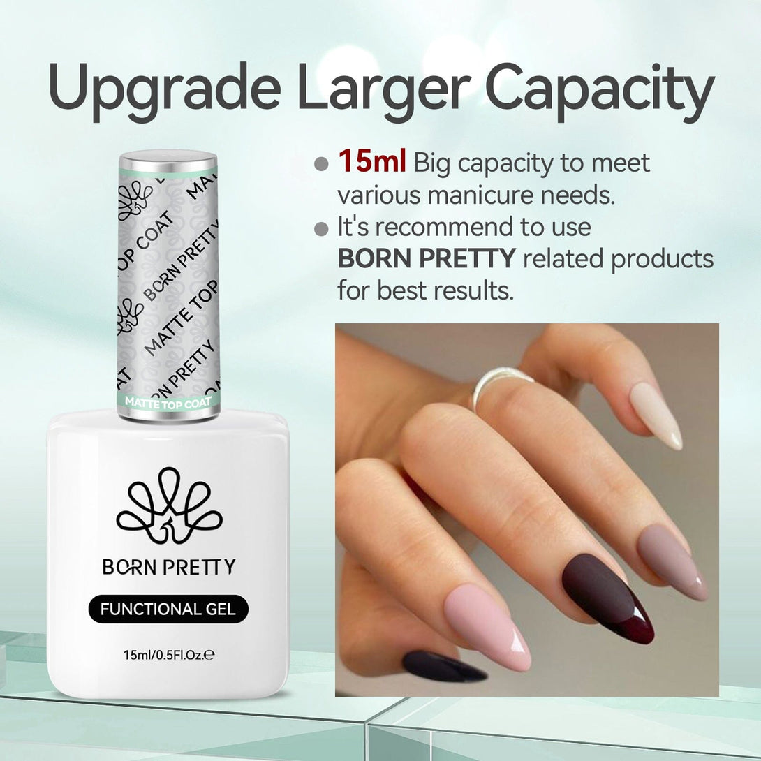 15ml Matte Top Coat Gel Nail Polish BORN PRETTY 