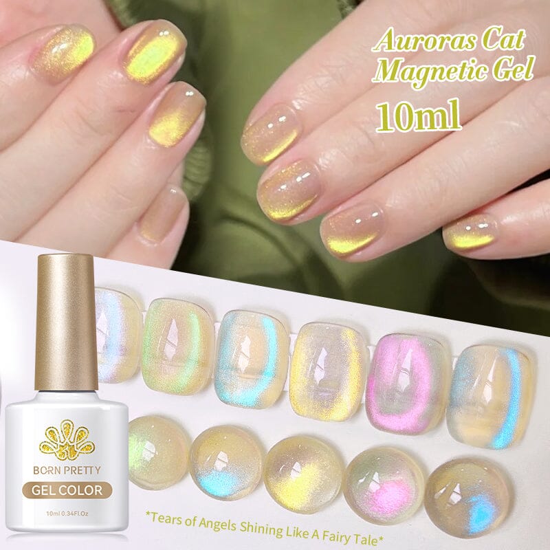 6 Colors Cat Magnetic Gel Polish Set 10ml Gel Nail Polish BORN PRETTY Auroras 