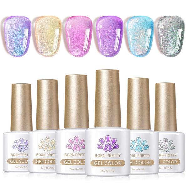 6 Colors Jelly Gel Set Pearl Eif 7ml