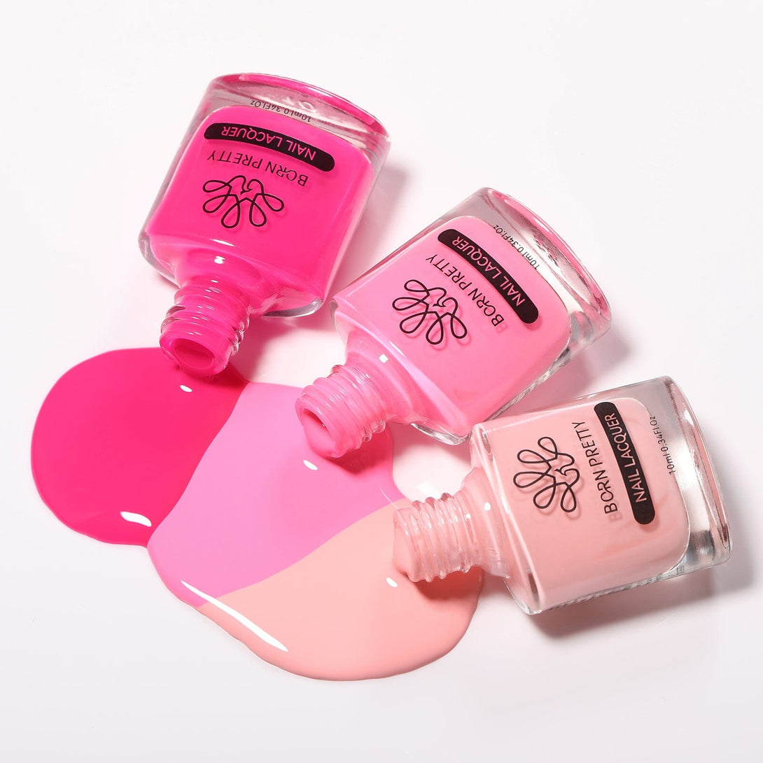 6 Colors Pink Nail Polish Set 10ml Nail Polish BORN PRETTY 