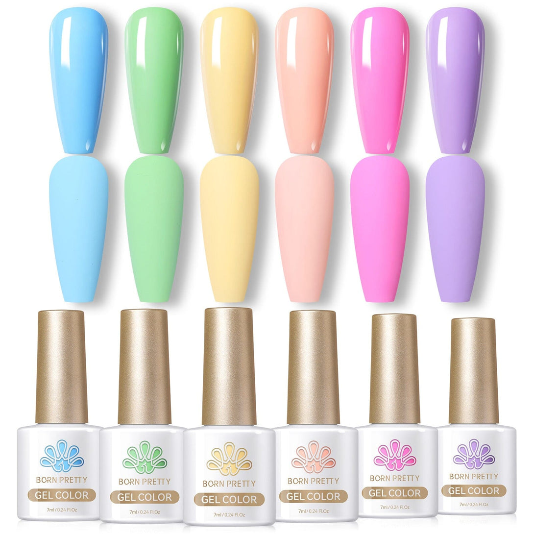 6 Colors Gel Polish Set Sweet Bloom 7ml Gel Nail Polish BORN PRETTY 