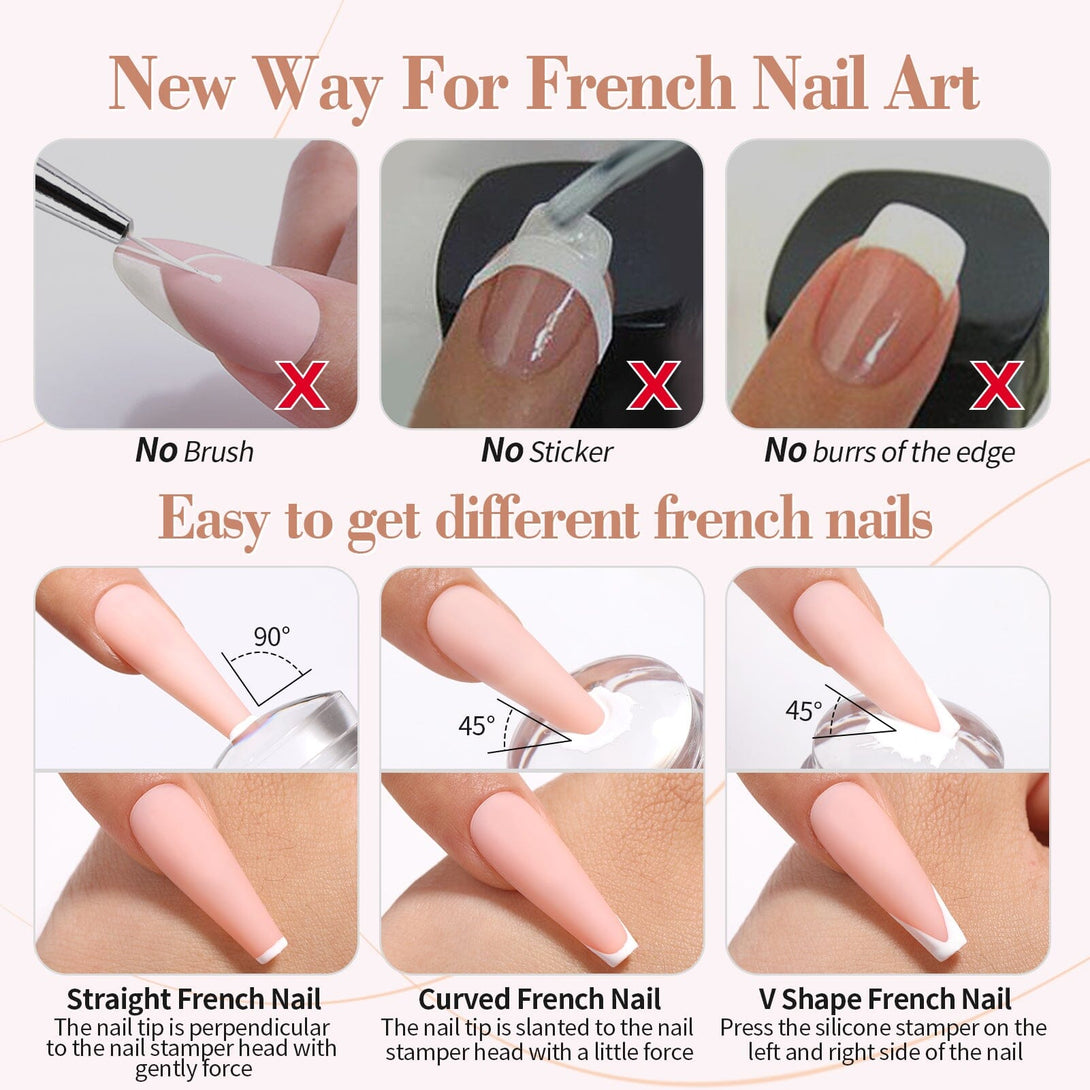 3pcs French Nails Kit #04 Gel Nail Polish BORN PRETTY 