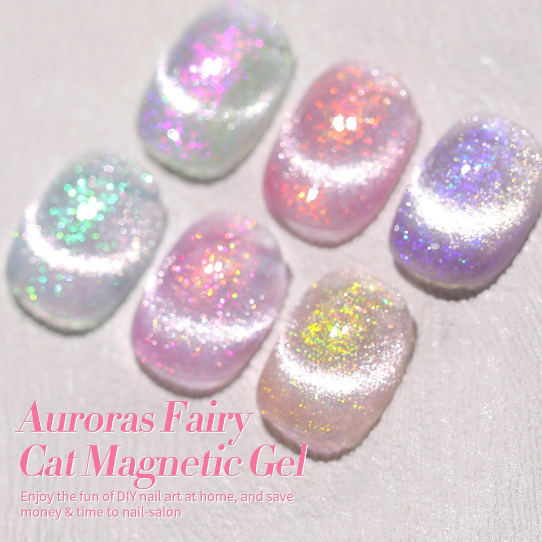 6 Colors Aurora Fairy Cat Magnetic Gel 7ml Gel Nail Polish BORN PRETTY 