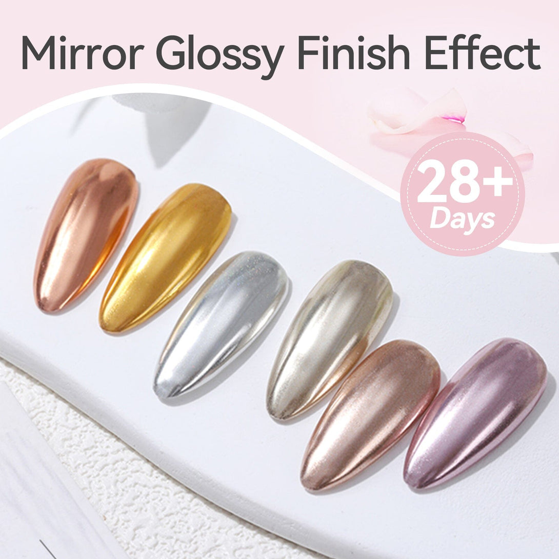 15ml Chrome Powder Top Coat Gel Nail Polish BORN PRETTY 