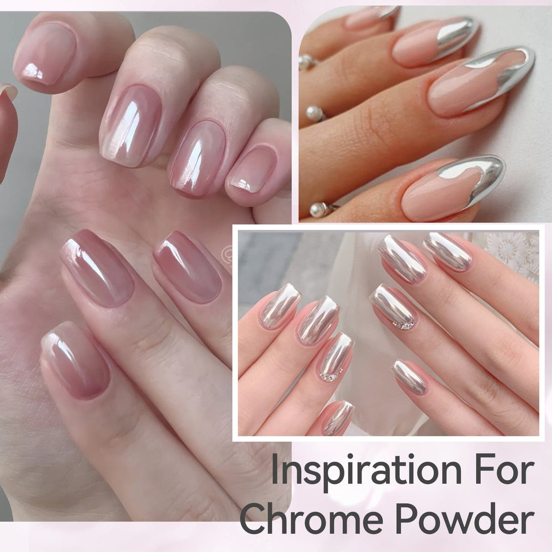 15ml Chrome Powder Top Coat Gel Nail Polish BORN PRETTY 