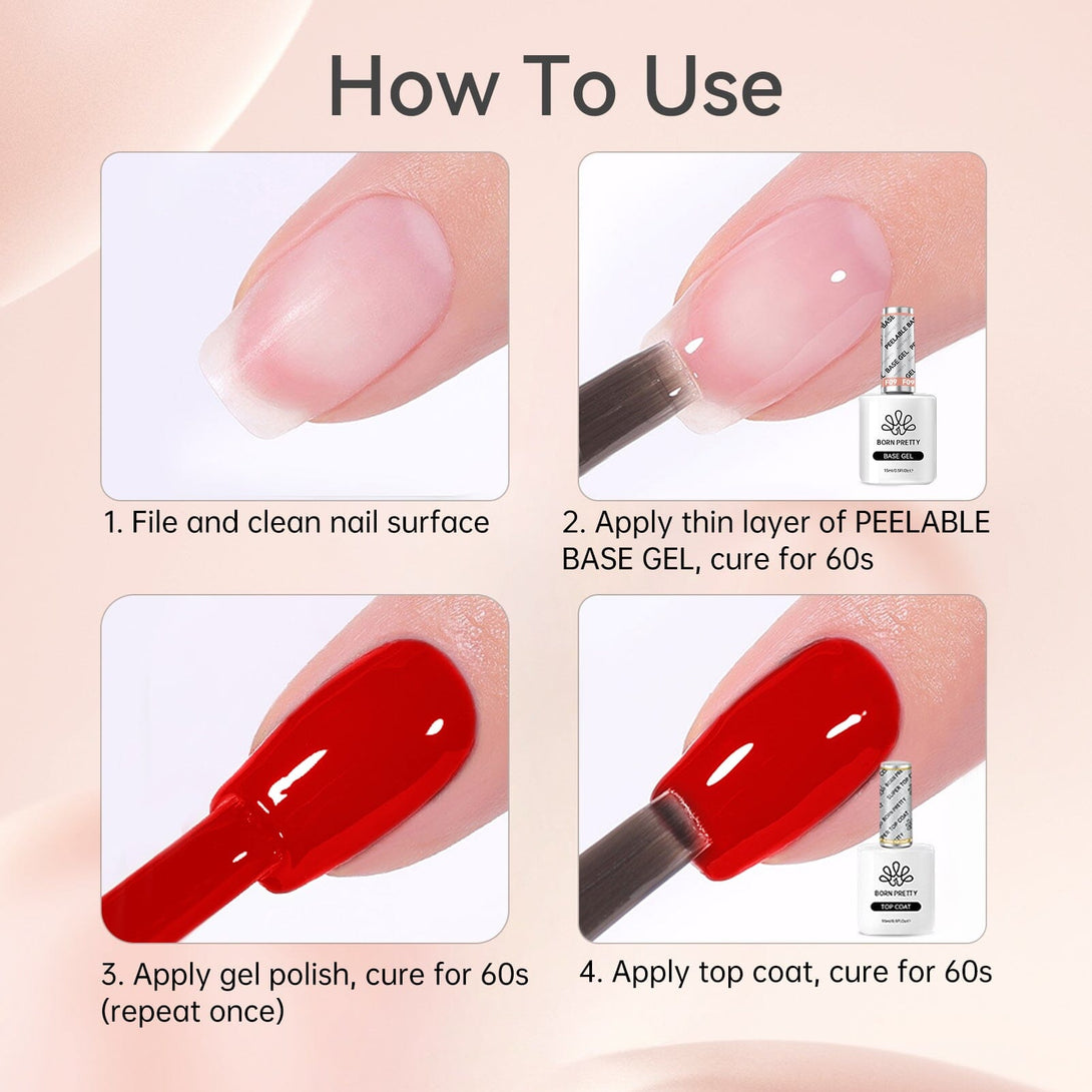 15ml Peelable Base Gel Gel Nail Polish BORN PRETTY 