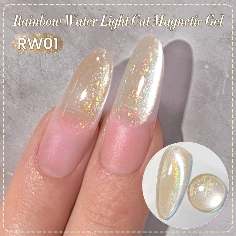 Rainbow Water Light Cat Magnetic Gel RW01 10ml Gel Nail Polish BORN PRETTY 