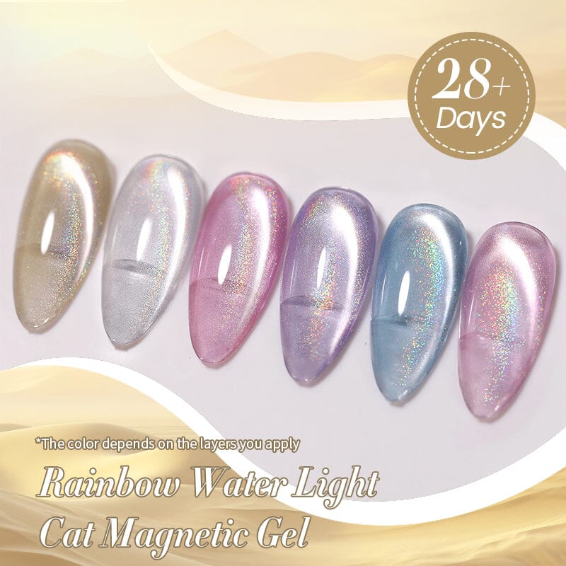 Rainbow Water Light Cat Magnetic Gel RW01 10ml Gel Nail Polish BORN PRETTY 