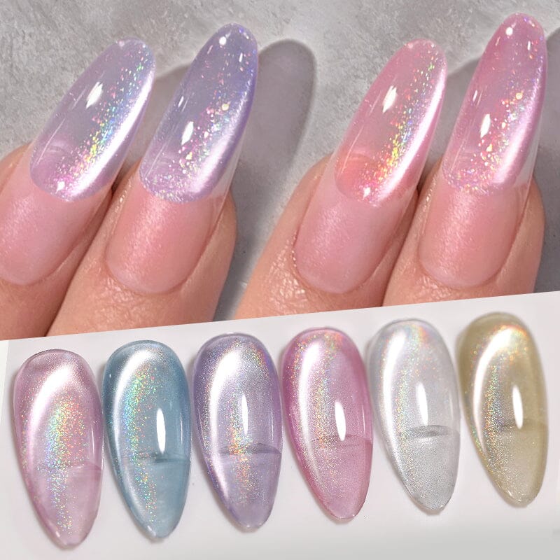 Rainbow Water Light Cat Magnetic Gel 10ml Gel Nail Polish BORN PRETTY 