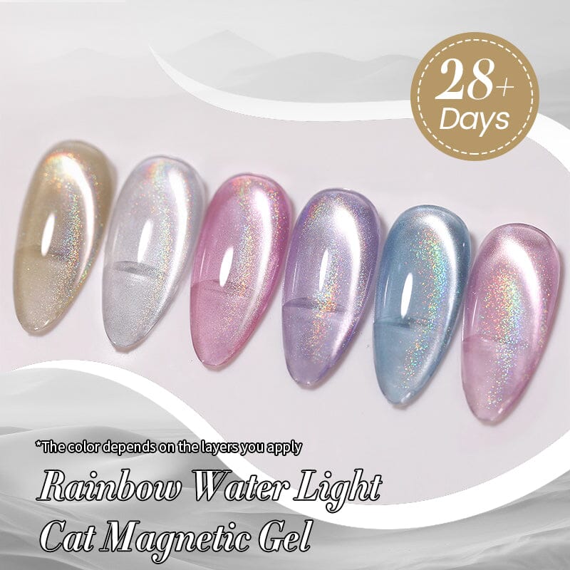 Rainbow Water Light Cat Magnetic Gel 10ml Gel Nail Polish BORN PRETTY 