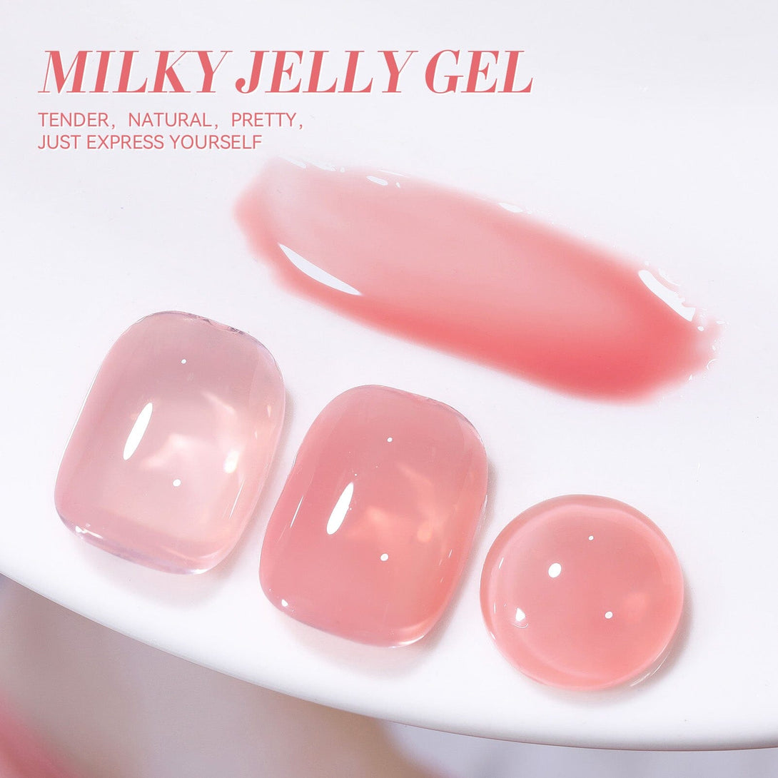 Milky Jelly Gel #19 Coral Pink 15ml Gel Nail Polish BORN PRETTY 