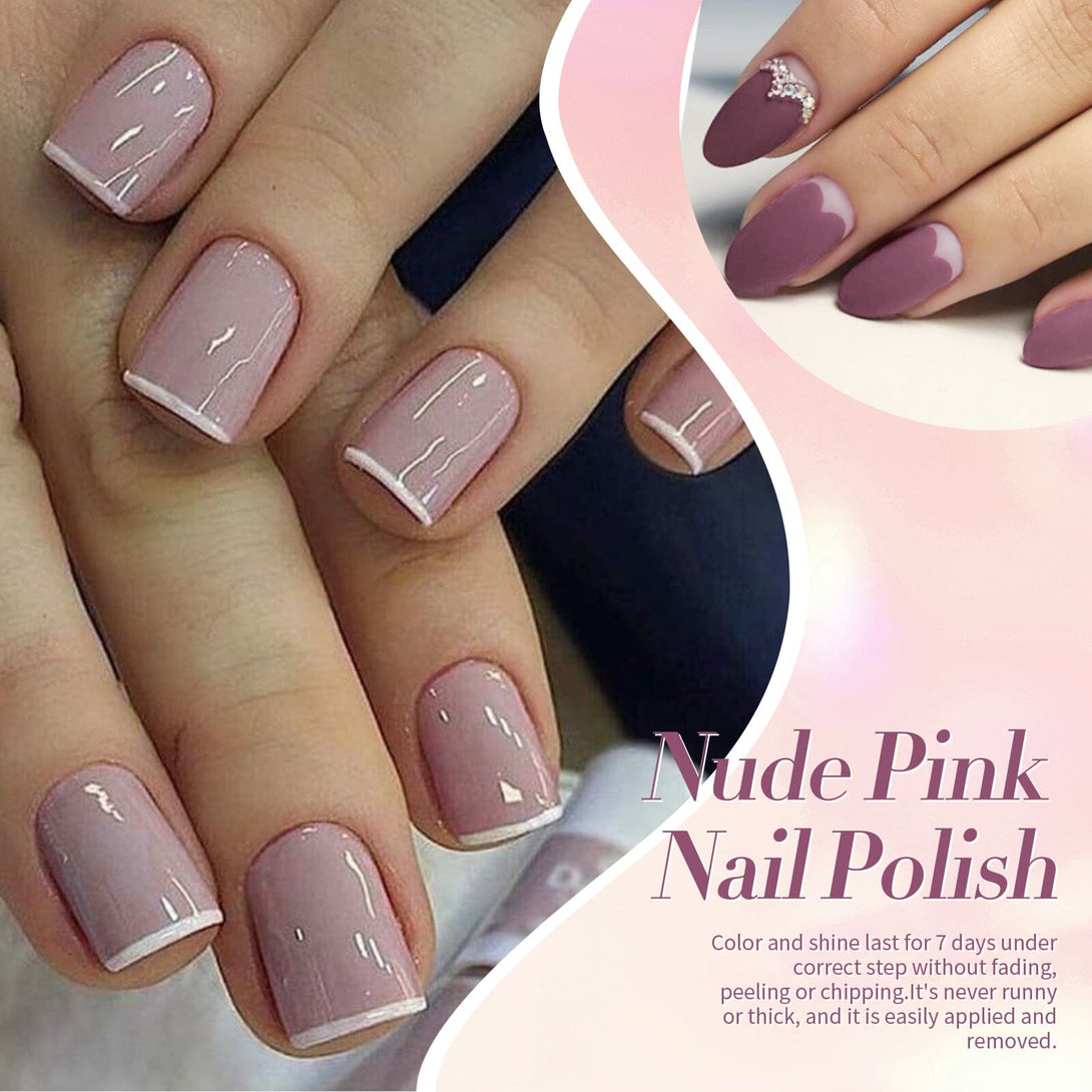 6 Colors Nude Pink Nail Polish Set 10ml Nail Polish BORN PRETTY 