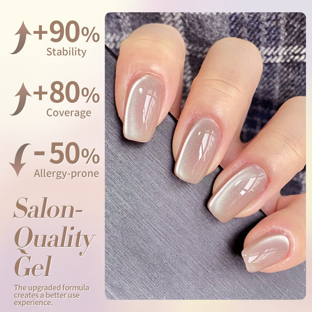 Nude Moonlight Cat Magnetic Gel Polish 15ml Gel Nail Polish BORN PRETTY 