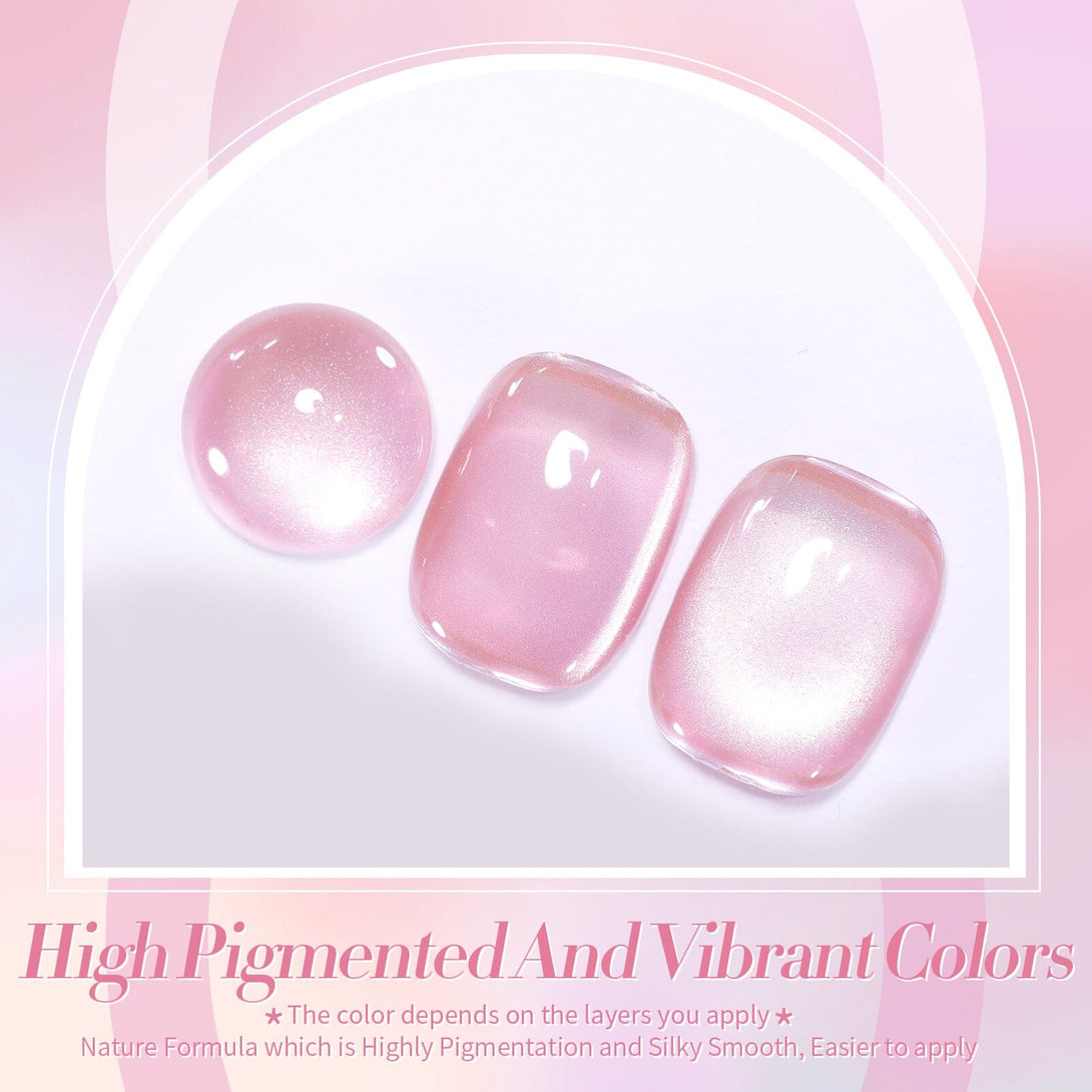 Pink Moonlight Cat Magnetic Gel 15ml Gel Nail Polish BORN PRETTY 