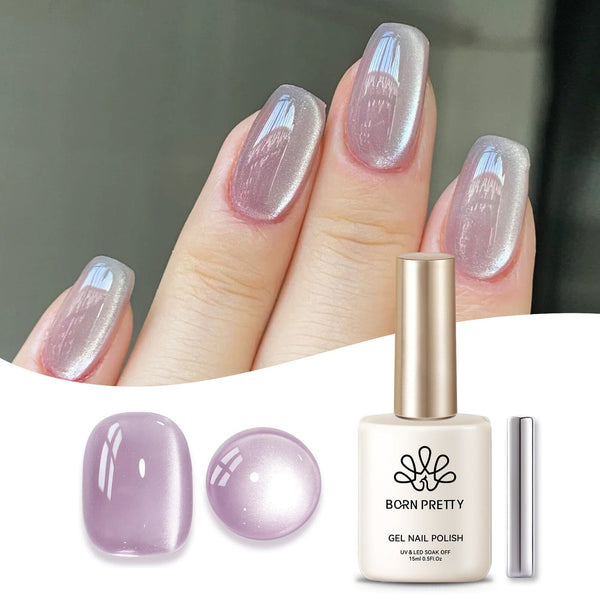 Purple Moonlight Cat Magnetic Gel 15ml Gel Nail Polish BORN PRETTY 