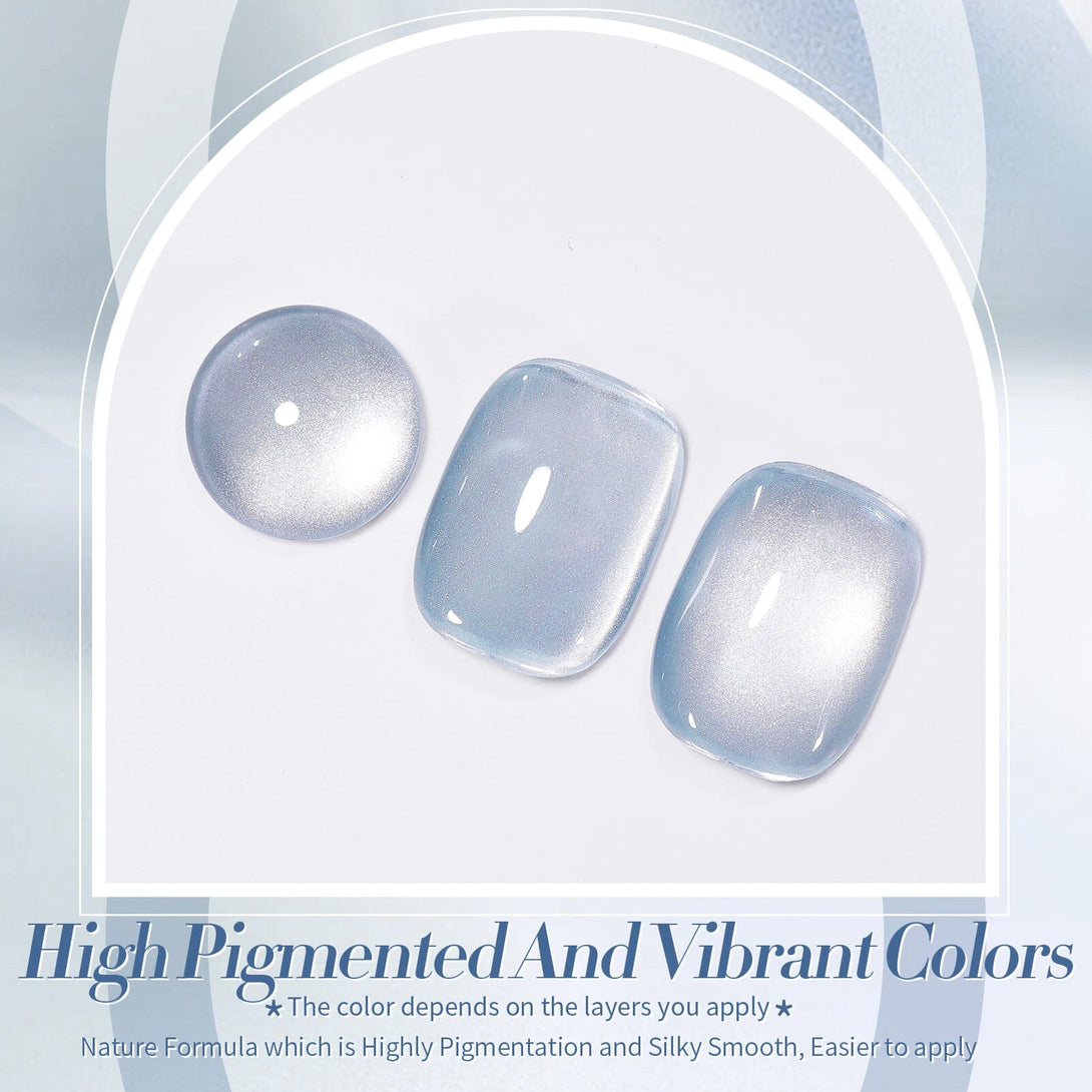 15ml Moonlight Cat Magnetic Gel - Blue Gel Nail Polish BORN PRETTY 