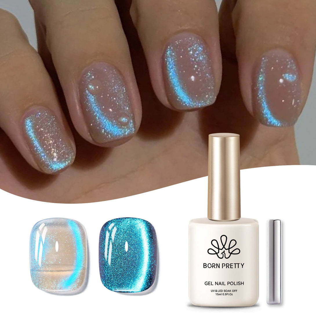 Blue Auroras Cat Magnetic Gel Polish 15ml Gel Nail Polish BORN PRETTY 