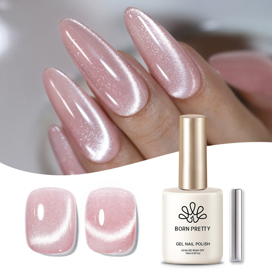 Milky Pink Cat Magnetic Gel Polish 15ml Gel Nail Polish BORN PRETTY 