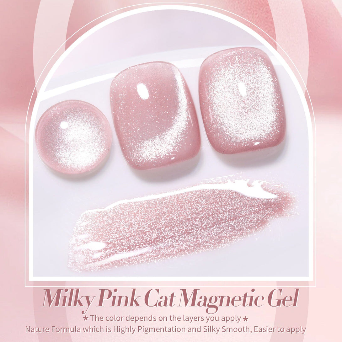 Milky Pink Cat Magnetic Gel Polish 15ml Gel Nail Polish BORN PRETTY 