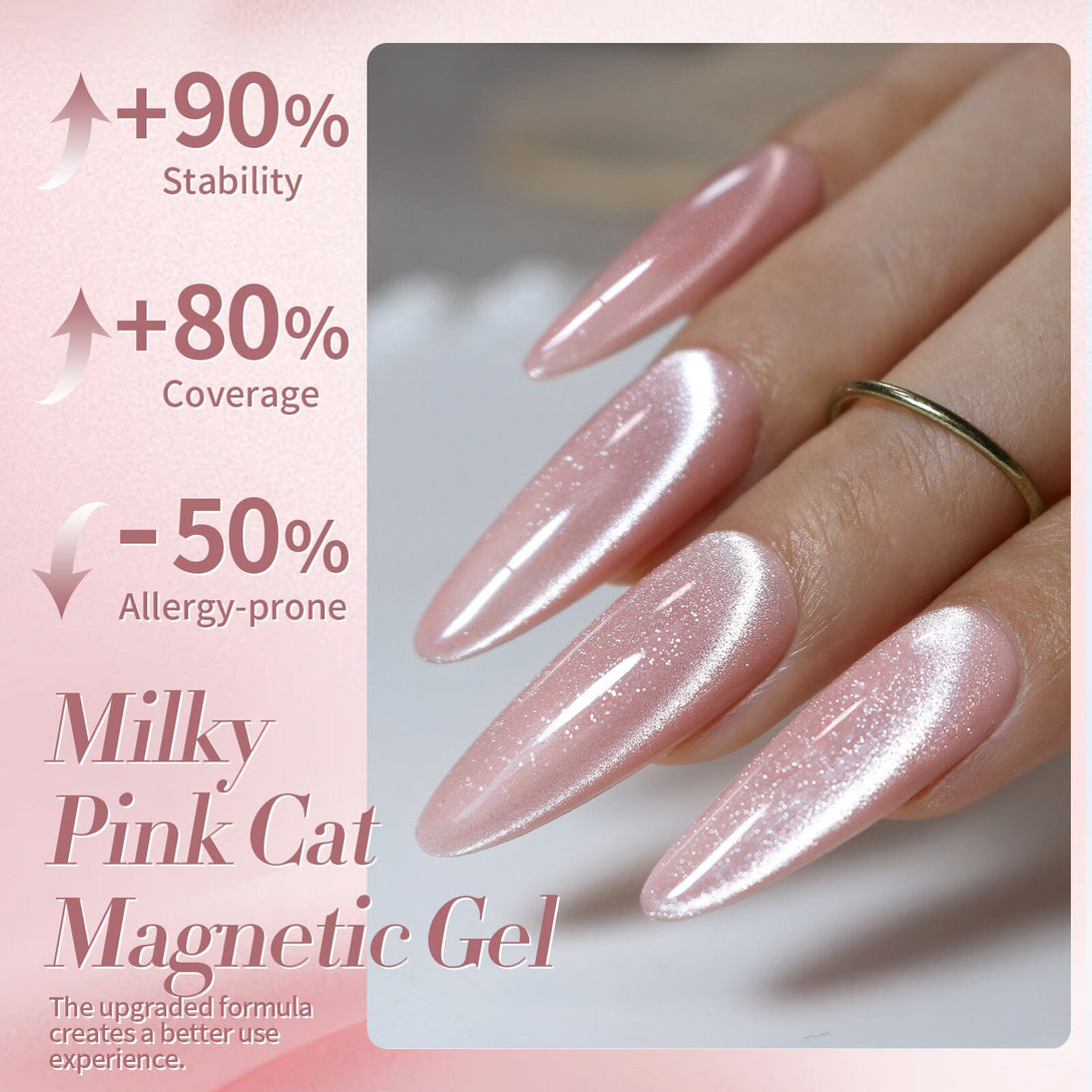 Milky Pink Cat Magnetic Gel Polish 15ml Gel Nail Polish BORN PRETTY 